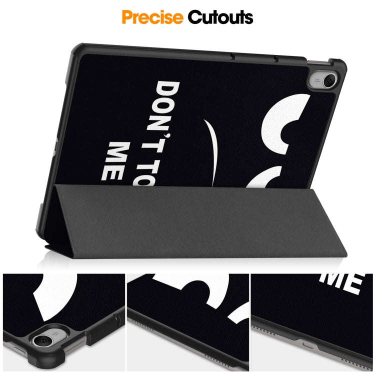For Huawei MatePad 11.5 2023 Custer Painted 3-Fold Holder Smart Leather Tablet Case(Big Eye)