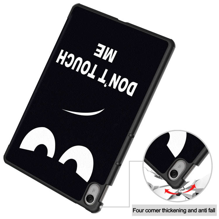 For Huawei MatePad 11.5 2023 Custer Painted 3-Fold Holder Smart Leather Tablet Case(Big Eye)