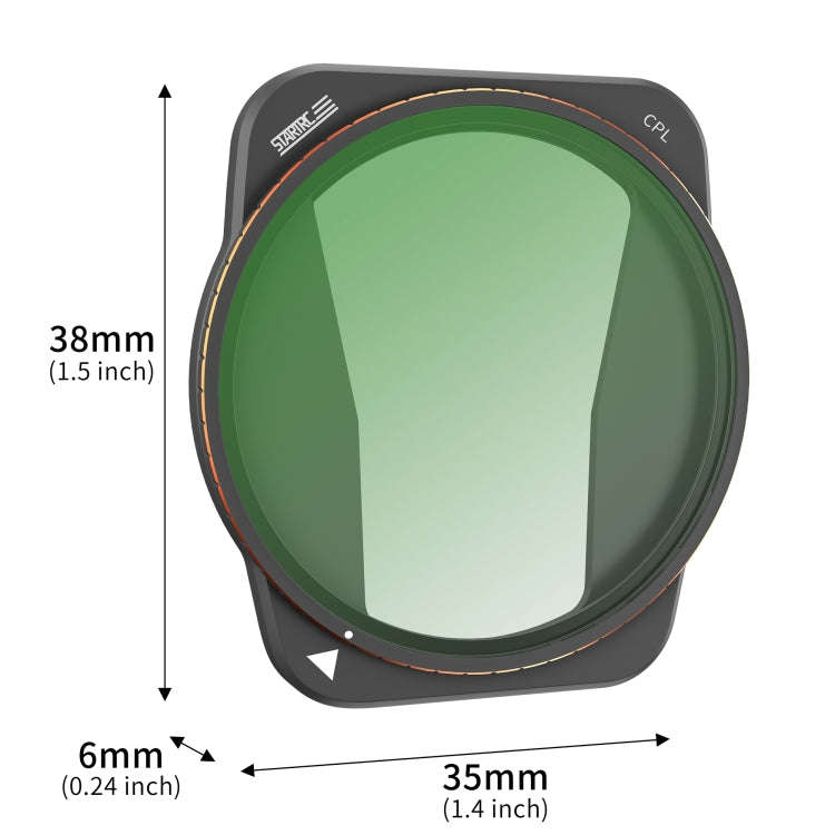 For DJI Air 3 STARTRC Drone Lens Filter, Lens:CPL