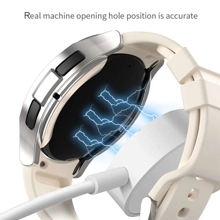 For Samsung Galaxy Watch 6 Classic 47mm Half-inclusive PC Watch Protective Case(Transparent)