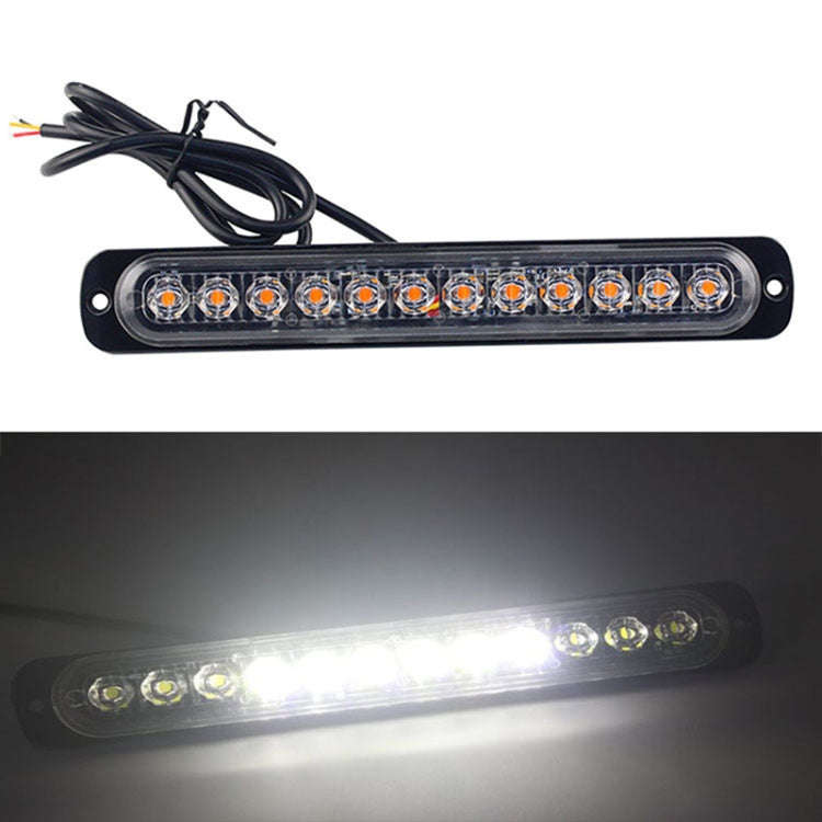 DC12V-24V / 36W Car Truck Emergency Strobe Flash Warning Light 12LEDs Long Ultra-thin Side Lights...