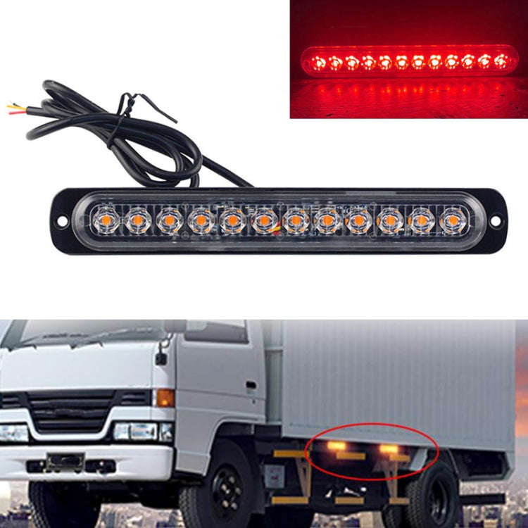 DC12V-24V / 36W Car Truck Emergency Strobe Flash Warning Light 12LEDs Long Ultra-thin Side Lights...