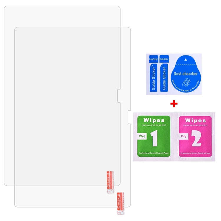For Blackview Tab 7 Pro 2pcs 9H 0.3mm Explosion-proof Tempered Glass Film