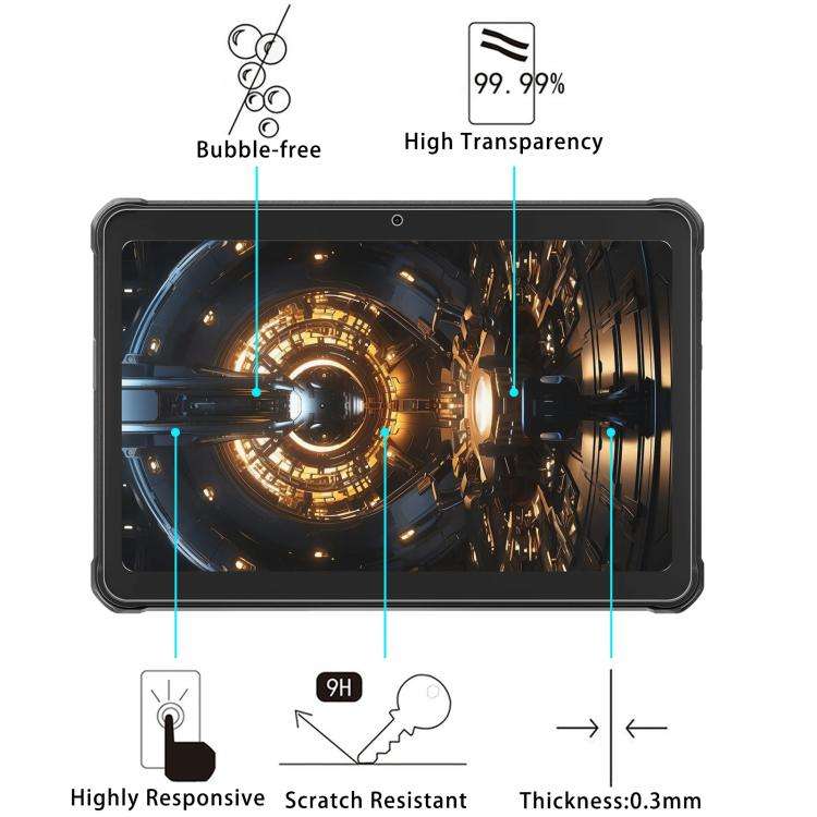 For HOTWAV Tab R10 Pro 10.1 inch 25pcs 9H 0.3mm Explosion-proof Tempered Glass Film
