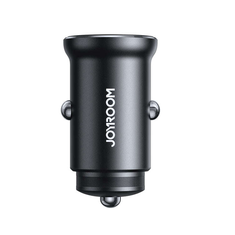 JOYROOM JR-CCN05 30W PD+QC3.0 Mini Metal Car Charger(Black)