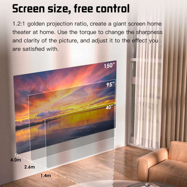 S30 Max Android 10 OS HD Portable WiFi Mobile Projector, Plug Type:US Plug(Black)