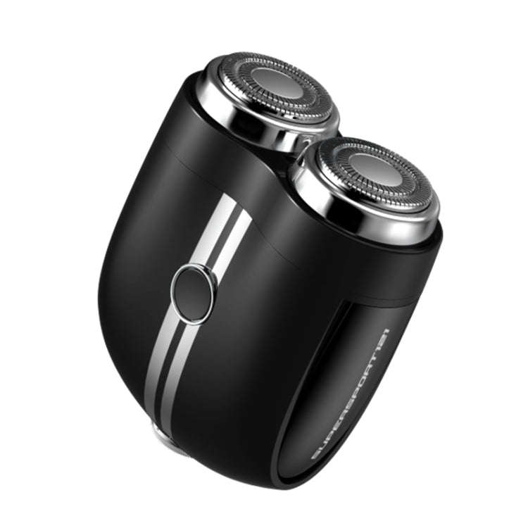 Portable Wet and Dry Double Shaving IPX7 Waterproof Electric Shaver(Black)