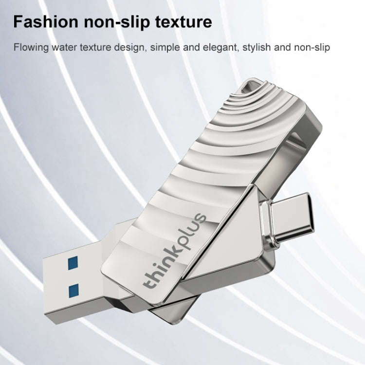 Lenovo Thinkplus MU232 USB 3.2 + USB-C / Type-C Dual Head Flash Drive, Memory:256GB