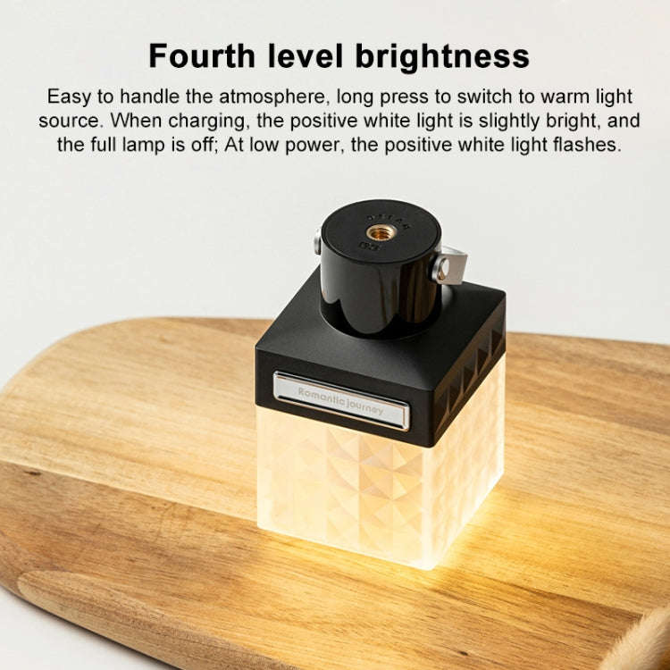 Outdoor Portable LED Camping Light Rechargeable Emergency Light(Black)