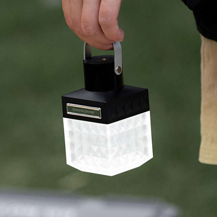 Outdoor Portable LED Camping Light Rechargeable Emergency Light(Black)