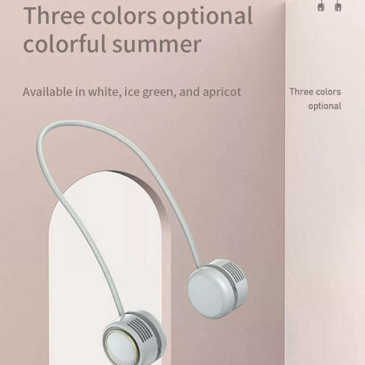 DQ210 Portable Hanging Neck Mute Aroma Diffuser Small Fan(Apricot)
