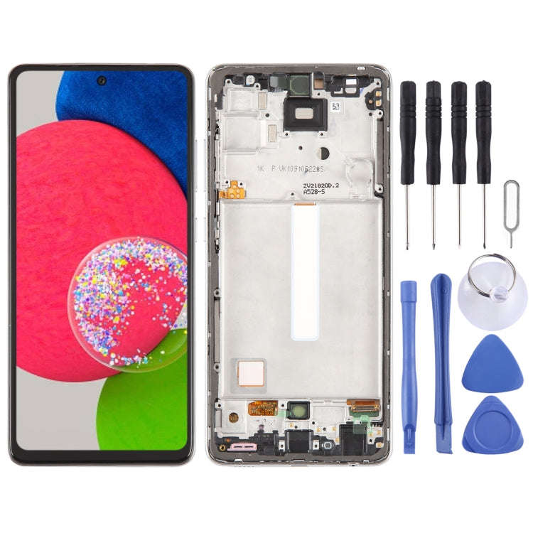 For Samsung Galaxy A52S SM-A528B TFT LCD Screen Digitizer Full Assembly with Frame, Not Supportin...