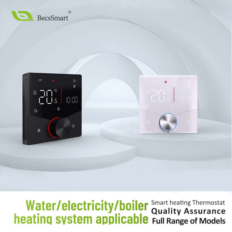 BHT-009GALW Water Heating WiFi Smart Home LED Thermostat(Black)