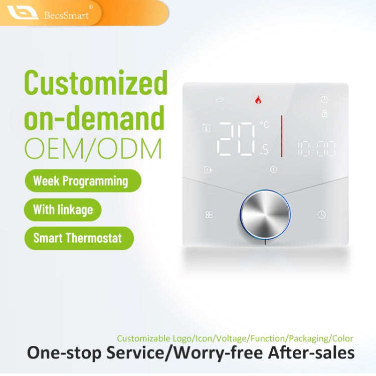BHT-009GALW Water Heating WiFi Smart Home LED Thermostat(Black)