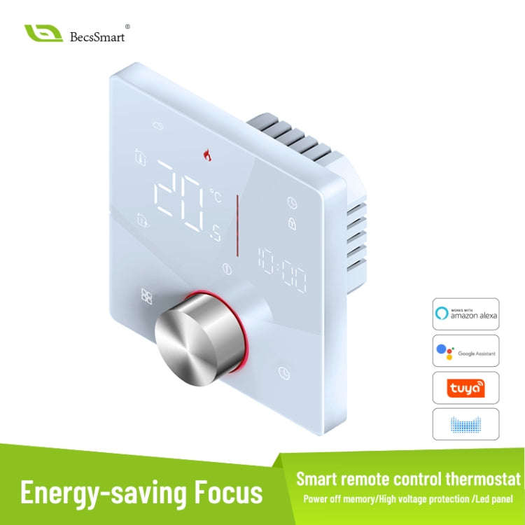 BHT-009GALW Water Heating WiFi Smart Home LED Thermostat(Black)