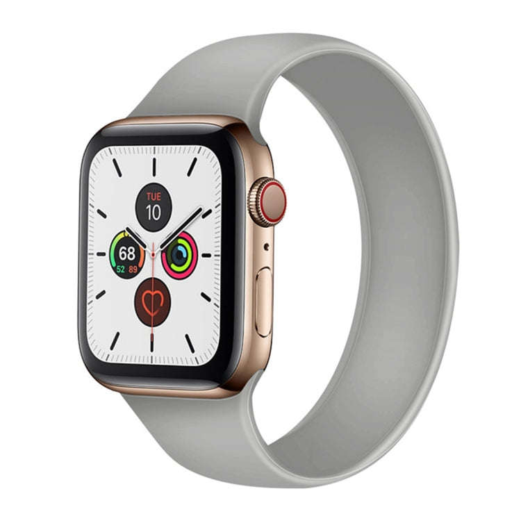 For Apple Watch Series 7 45mm / 6 & SE & 5 & 4 44mm / 3 & 2 & 1 42mm Solid Color Elastic Silicone...