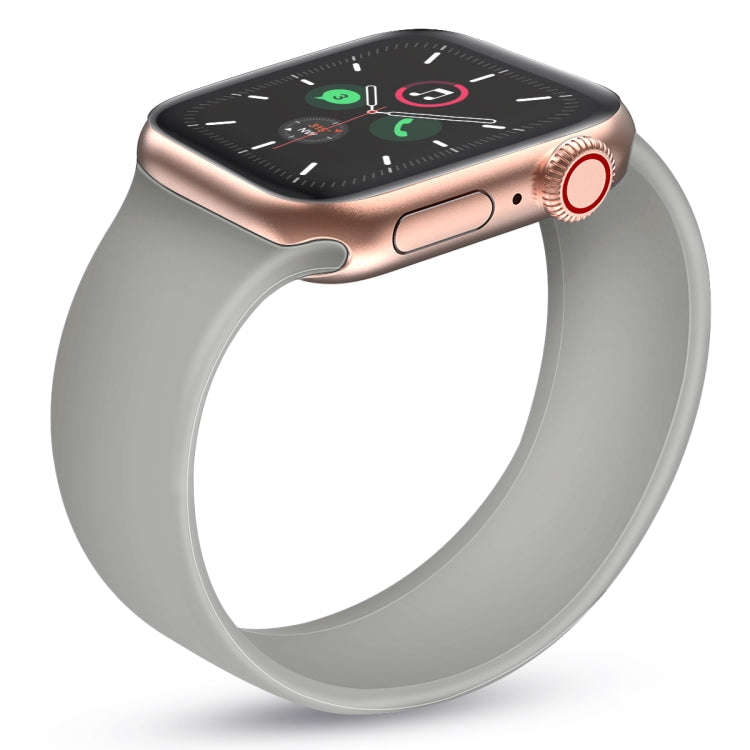 For Apple Watch Series 7 45mm / 6 & SE & 5 & 4 44mm / 3 & 2 & 1 42mm Solid Color Elastic Silicone...
