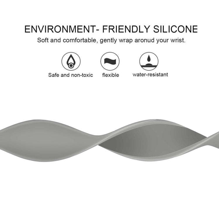 For Apple Watch Series 7 45mm / 6 & SE & 5 & 4 44mm / 3 & 2 & 1 42mm Solid Color Elastic Silicone...