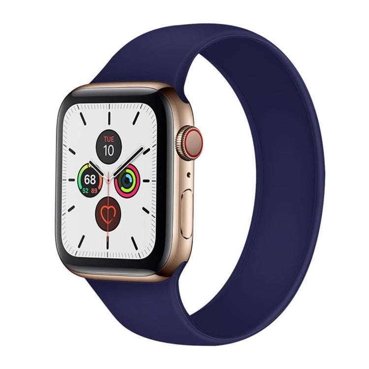 For Apple Watch Series 7 45mm / 6 & SE & 5 & 4 44mm / 3 & 2 & 1 42mm Solid Color Elastic Silicone...