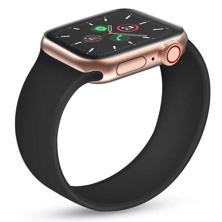 For Apple Watch Series 7 45mm / 6 & SE & 5 & 4 44mm / 3 & 2 & 1 42mm Solid Color Elastic Silicone...