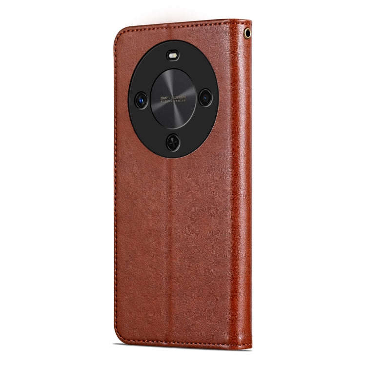For Huawei Maimang 30 AZNS Sheepskin Texture Flip Leather Phone Case(Brown)