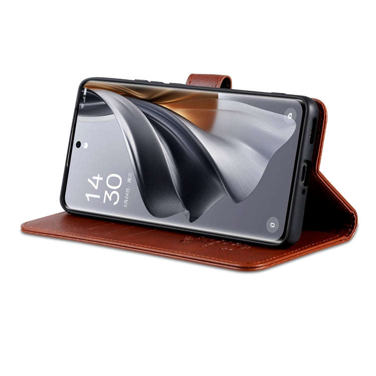 For Huawei Maimang 30 AZNS Sheepskin Texture Flip Leather Phone Case(Brown)