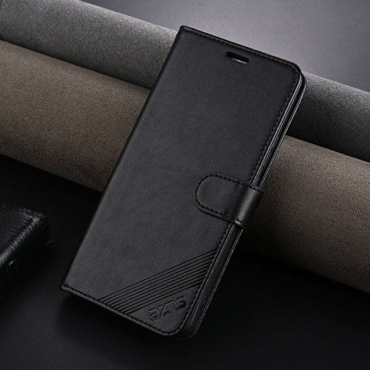 For Huawei Maimang 30 AZNS Sheepskin Texture Flip Leather Phone Case(Black)