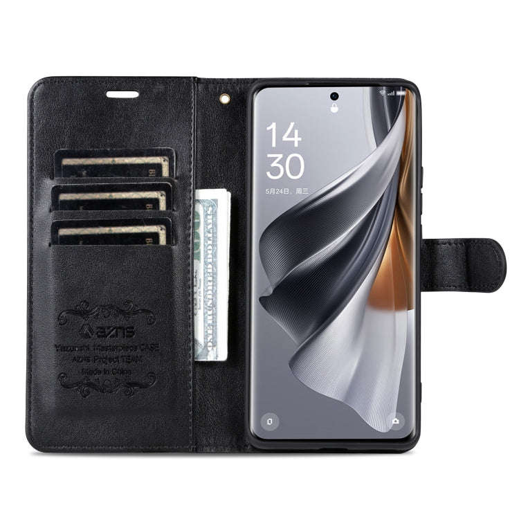 For Huawei Maimang 30 AZNS Sheepskin Texture Flip Leather Phone Case(Black)