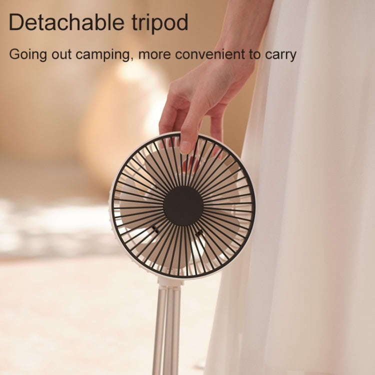 DQ213 4000mAh Outdoor Portable Camping Fan Tent Hanging Vertical Light(Black Grey)