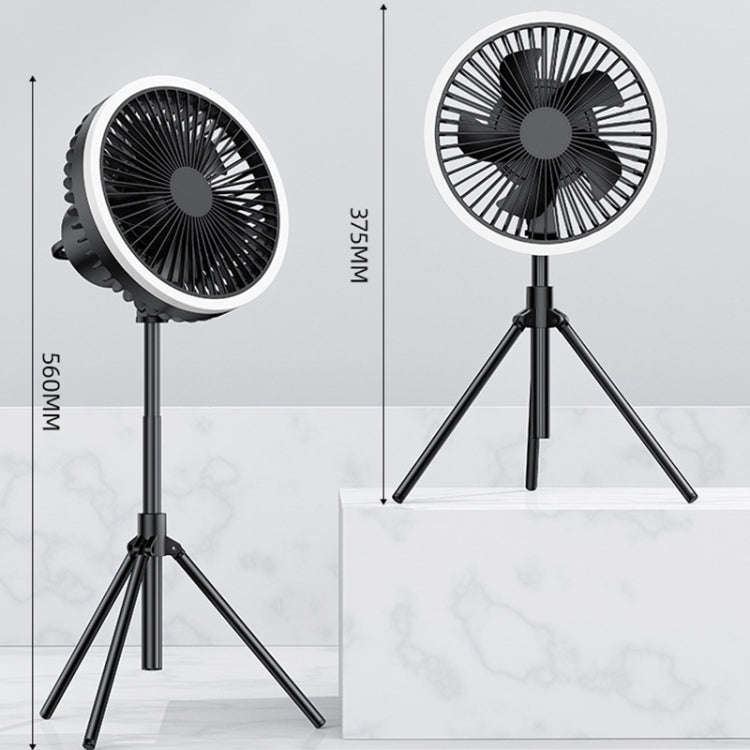 DQ216 10000mAh Outdoor Portable Liftable Swivel Head Camping Fan Tent Hanging Vertical Colorful L...