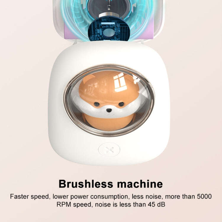 M18 USB Charging Silent Portable Hanging Neck Space Capsule Electric Fan(Pink)