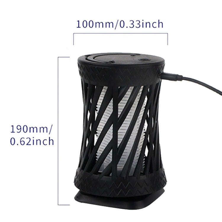 Household UV Light Touch Mosquito Repellent Lamp, Rechargeable(Black)
