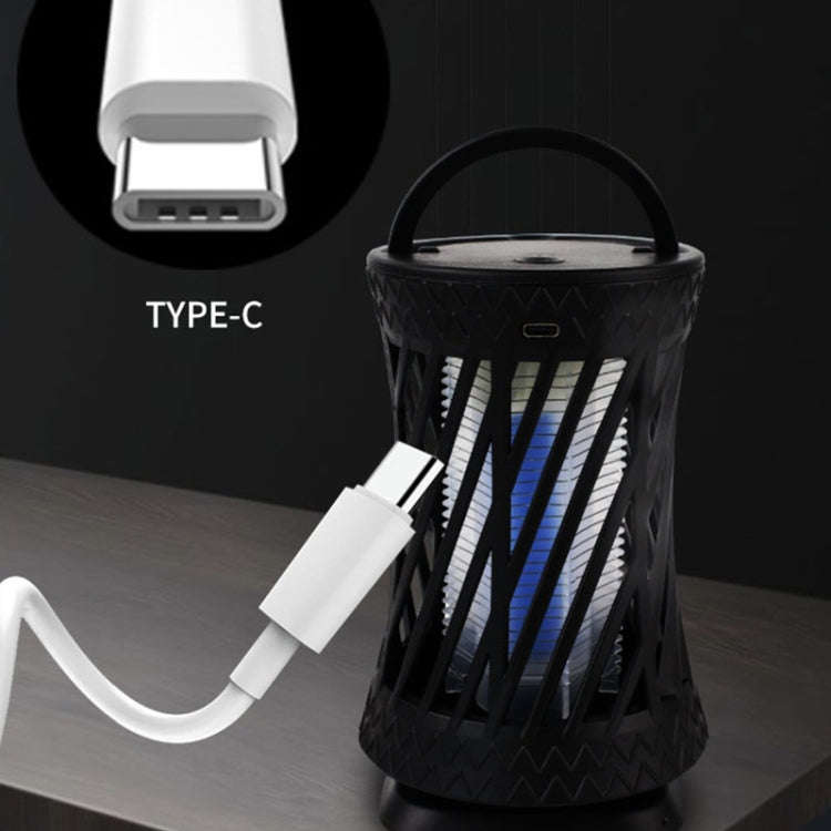 Household UV Light Touch Mosquito Repellent Lamp, Rechargeable(Black)