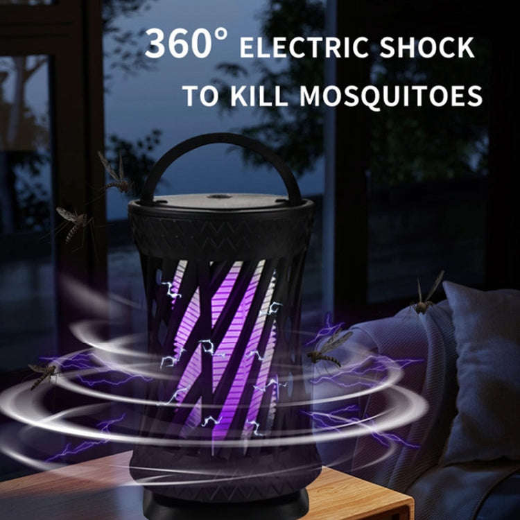 Household UV Light Touch Mosquito Repellent Lamp, Rechargeable(Black)