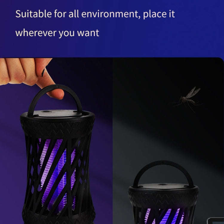 Household UV Light Touch Mosquito Repellent Lamp, Rechargeable(Black)