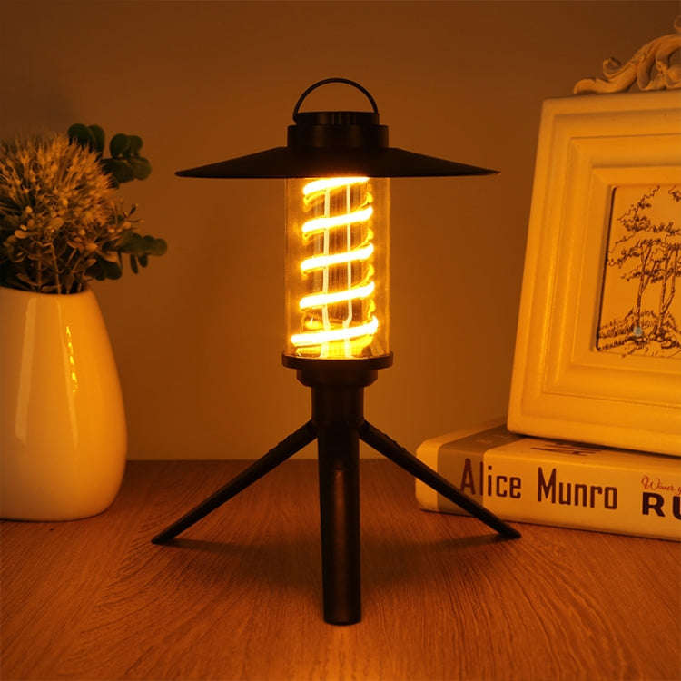 USB-C / Type-C Outdoor Portable Camping Night Light Set, Flashlight + Shade + 115 Base Bracket
