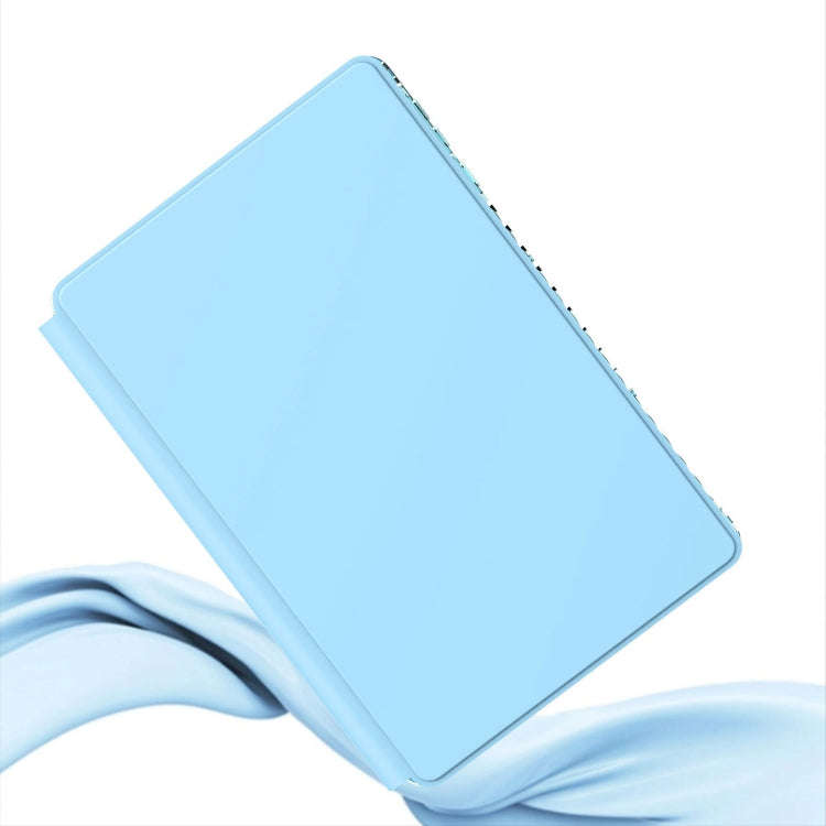For Huawei MatePad T10 / T10S Clear 360 Rotation Stand Smart Leather Tablet Case(Baby Blue)