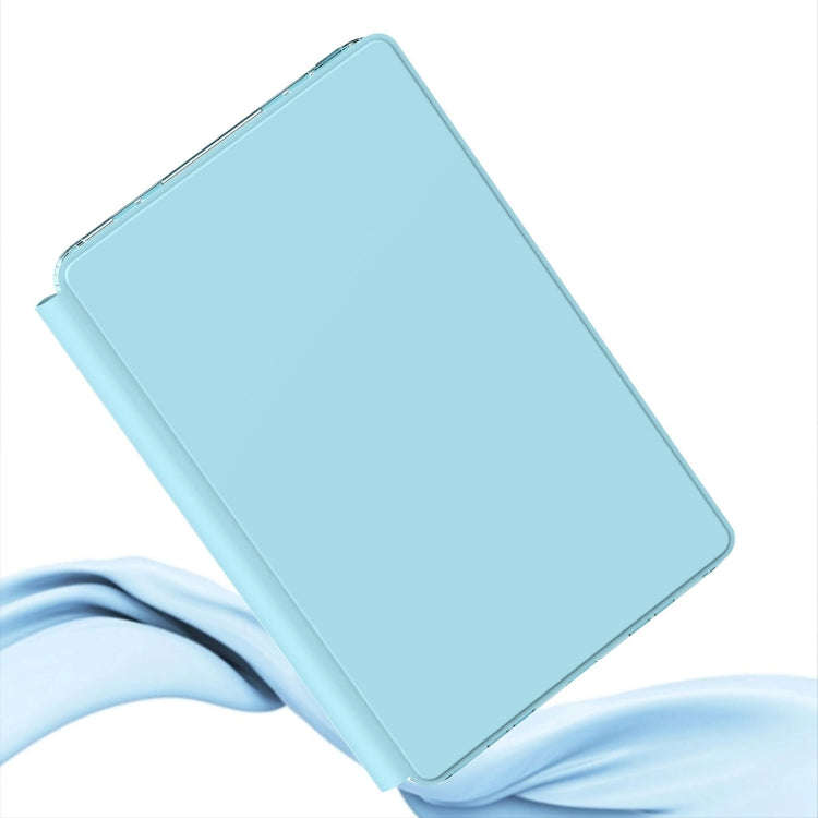 For Huawei MatePad 10.4 Clear 360 Rotation Stand Smart Leather Tablet Case(Purple)