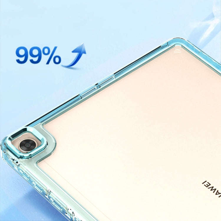 For Huawei MatePad T10 / T10S Clear Acrylic Shockproof Tablet Case(Baby Blue)