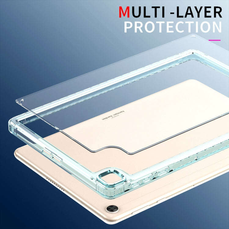 For Huawei MatePad T10 / T10S Clear Acrylic Shockproof Tablet Case(White)