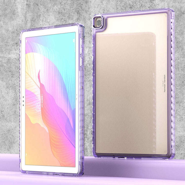 For Huawei MatePad T10 / T10S Clear Acrylic Shockproof Tablet Case(Purple)