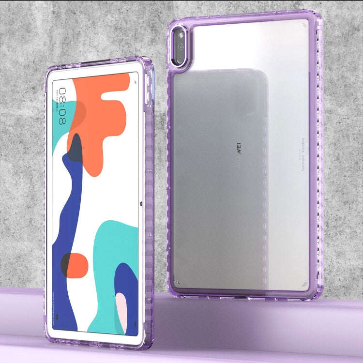 For Huawei MatePad 10.4 Clear Acrylic Shockproof Tablet Case(Purple)