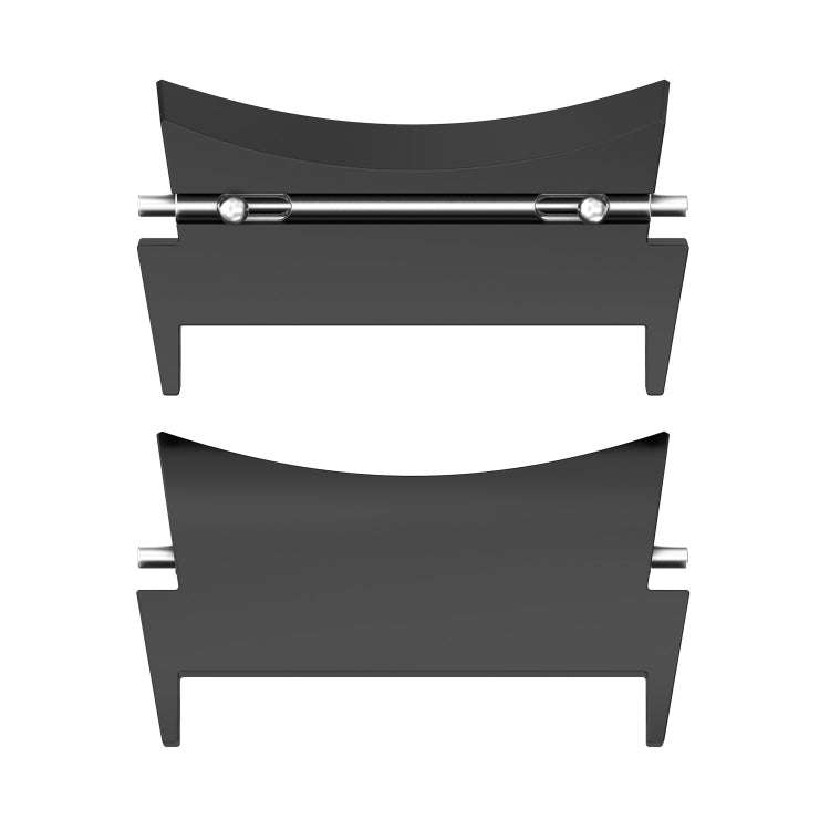 For Samsung Galaxy Watch 6 / 6 Classic 1 Pair Stainless Steel Metal Watch Band Connector(Black)