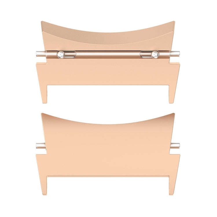 For Samsung Galaxy Watch 6 / 6 Classic 1 Pair Stainless Steel Metal Watch Band Connector(Rose Gold)