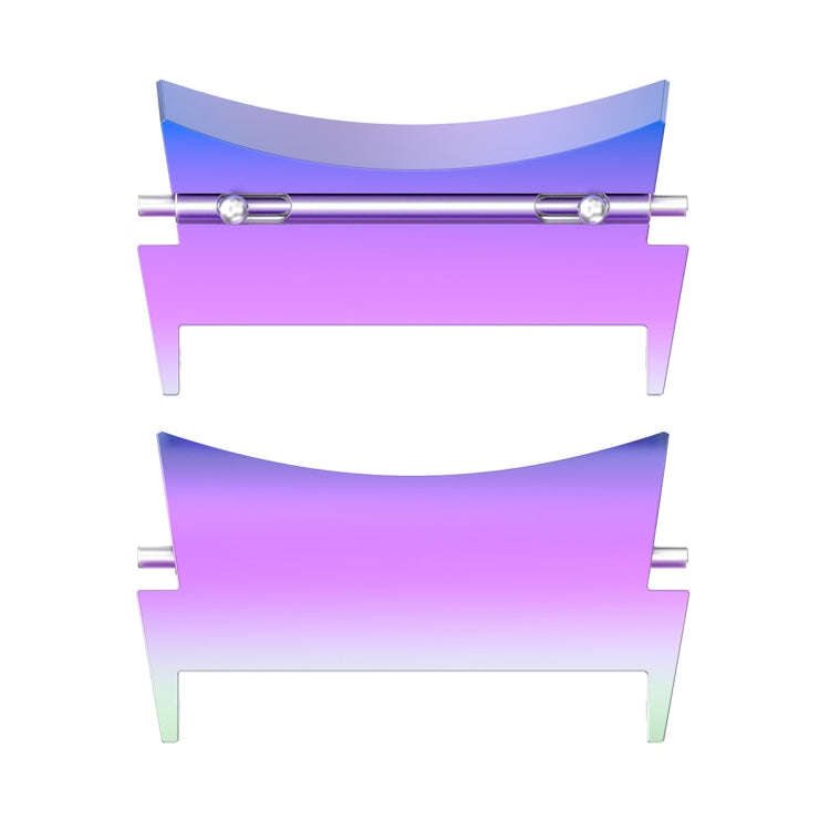 For Samsung Galaxy Watch 6 / 6 Classic 1 Pair Stainless Steel Metal Watch Band Connector(Colorful)