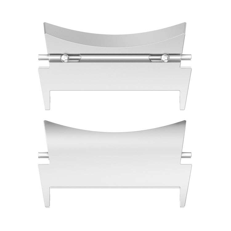 For Samsung Galaxy Watch 6 / 6 Classic 1 Pair Stainless Steel Metal Watch Band Connector(Silver)