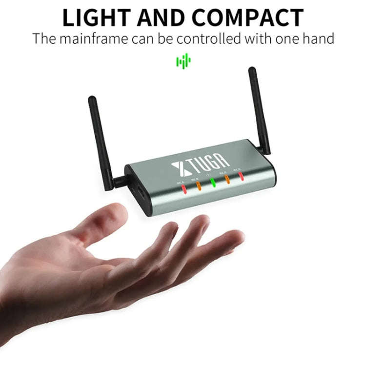 XTUGA U-F4600 Professional 4-Channel UHF Wireless Microphone System with 4 Handheld Microphone(EU...