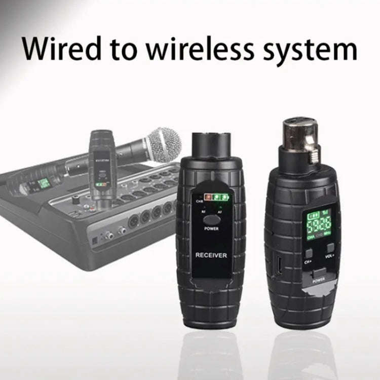XTUGA U-95 Wireless XLR Transmitter and Receiver UHF Wireless Guitar Transmitter Receiver With Co...