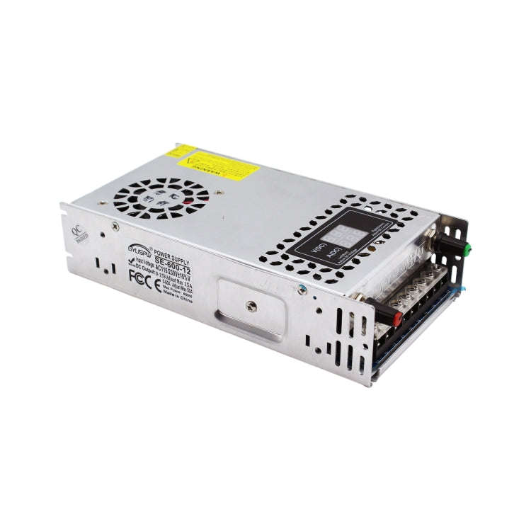 SE-600-12 DC12V 600W 50A GYUSPW Adjustable Voltage and Current Light Bar Regulated Switching Powe...