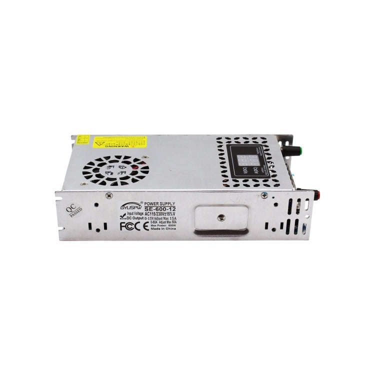 SE-600-12 DC12V 600W 50A GYUSPW Adjustable Voltage and Current Light Bar Regulated Switching Powe...